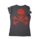 FIT SKULL DARK GREY-RED W