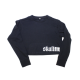 CROPPED BLACK SWEATSHIRT W