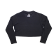 CROPPED BLACK SWEATSHIRT W