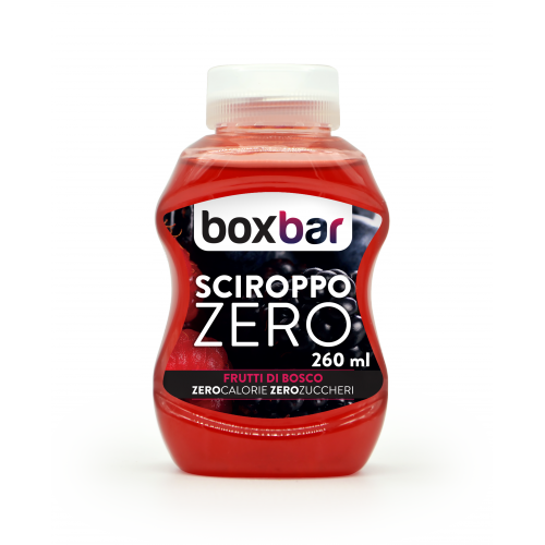 6 flaconi di SCIROPPO ZERO - GUSTO FRUTTI DI BOSCO