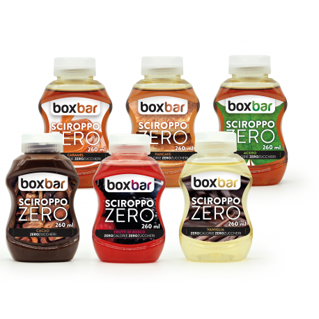 6 flaconi di SCIROPPO ZERO - GUSTO CARAMEL