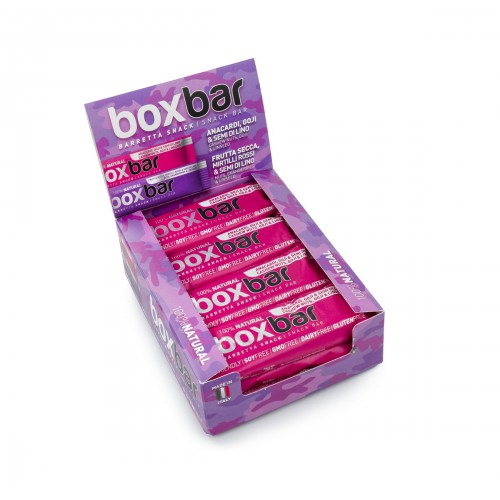Barretta con Anacardi, Goji e Semi di Lino (12 x 30g)